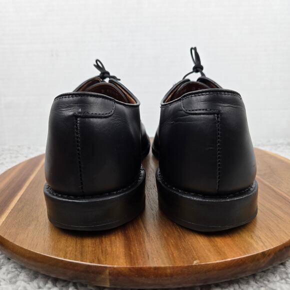 Allen Edmonds Mens 8.5D Fifth Avenue Black Cap Toe Brogue Oxford Dress Shoe - Picture 2 of 13